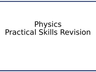 Trilogy Physics revision paper 1