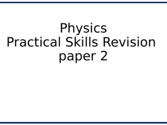 Trilogy Physics revision paper 2