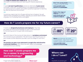 T Levels in Engineering explorer leaflet
