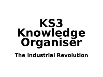 Industrial Revolution Knowledge Organiser