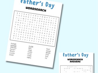 Father's Day Wordsearch