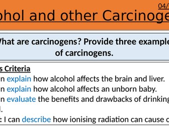 AQA GCSE Alcohol and Other Carcinogens