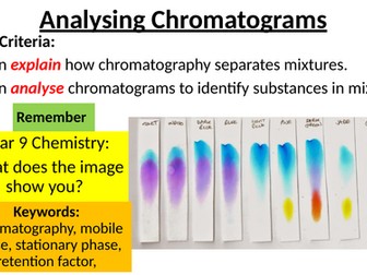 AQA GCSE Analysing Chromatograms