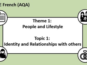 Topic1- Identity and Relationships with others- French GCSE