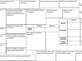 Edexcel A-Level Business 3.2 Knowledge Organiser