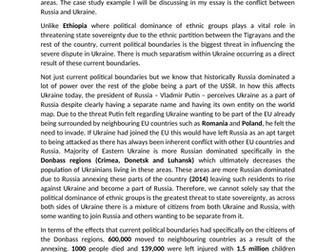 OCR Geography A-Level - Powers & Borders