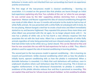 AQA Psychology - Application Practice