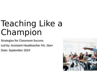 Inset Day Teacher Training Power-Point