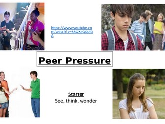 NEW Y7 peer pressure lesson