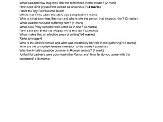 GCSE WJEC Latin Literature Practice Paper Section B