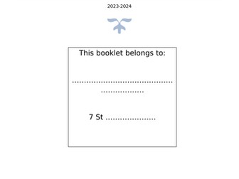 Year 7 revision booklet