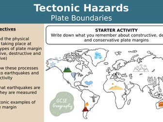 GCSE Geography Plate Boundaries