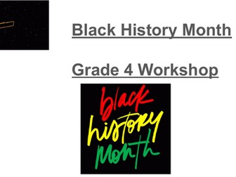 Black History Month Primary Workshop