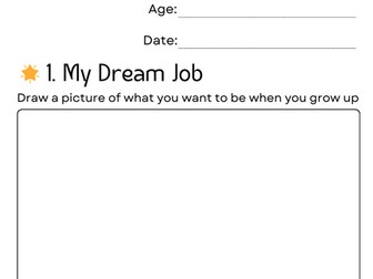 what i want to be when i grow up worksheet - when i grow up template printable