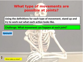 AQA GCSE PE Musculo-skeletal - types of joints and joint movements