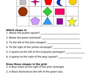 Year 2 Maths Position and Direction