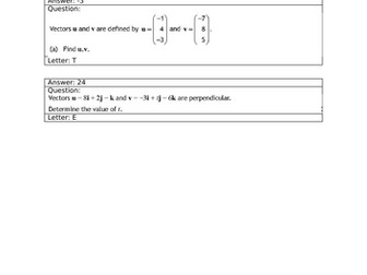 Higher Maths Revision Sheet Mr Men Crime Spree (Polynomials, Vectors and Complete the Square)