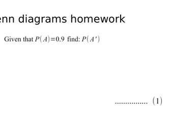 GCSE Venn diagrams questions
