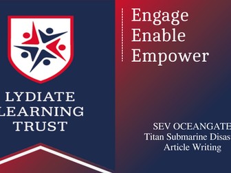 Eduqas GCSE Transactional Viewpoint Writing Titan Submarine Disaster