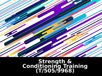 NCFE Level 2 - Strength & Conditioning Training