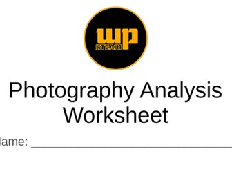 Comprehensive Photography Lesson Plan with Photo Analysis Worksheet