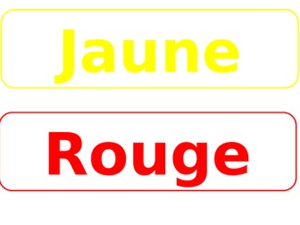 French colours display