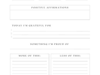 Teacher Daily Gratitude