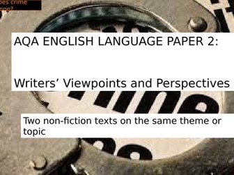AQA Language Paper 2 - Crime
