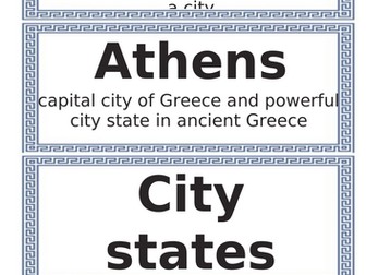 Ancient Greece Word Cards