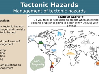 GCSE Geography Managing Tectonic Hazards