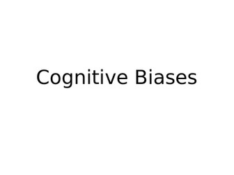 Cognitive Biases Resources