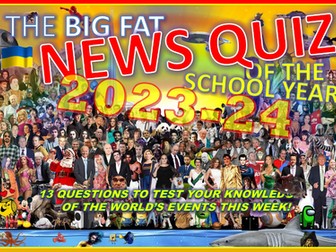The Big Fat News Quiz of the School Year 2023-2024 End of Summer Term Form Registration Cover
