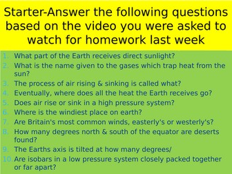 AQA Geography Natural Hazards Lesson Four