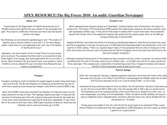 AQA Geography Natural Hazards Lesson Eleven
