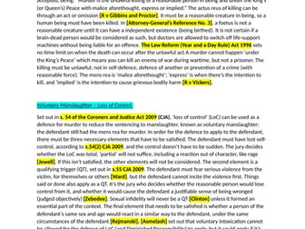 OCR A-Level - Criminal Law (AO1/AO3 Models)