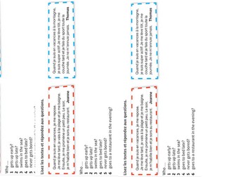 GCSE French holidays lesson