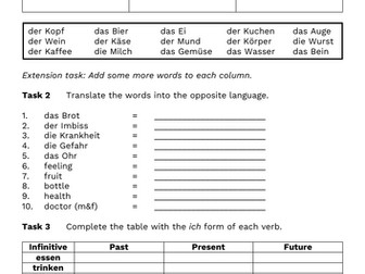 AQA GCSE German | Vocabulary, writing & translation revision | Healthy living and lifestyle