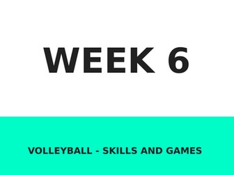 Volleyball unit plan