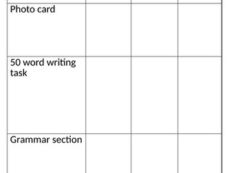 Spanish Writing Booklet New Spec