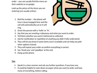 Using a phone + Making Small Talk