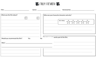 Film review template A3