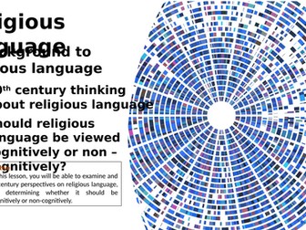 Religous Language - power point for KS5 RS A-level