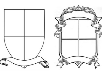 Shield coat of arms templates