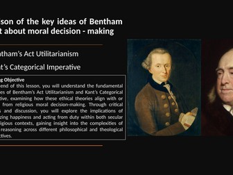 Bentham and Kant for KS5 RS A-level