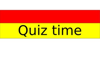 KS3 Spanish quiz