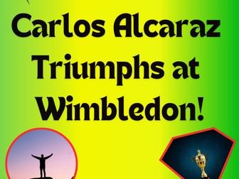 Carlos Alcaraz is  Wimbledon Champion (AGAIN) 2024 Reading with DIY fun Activities