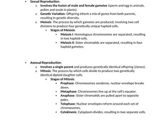 Inheritance, Variation, and Evolution Revision
