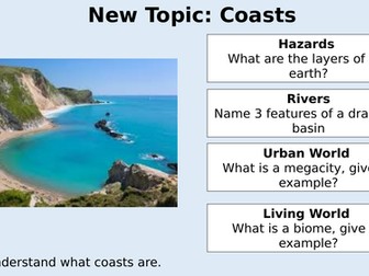 AQA GCSE Geography Physical Landscapes in the UK: Coasts Lessons