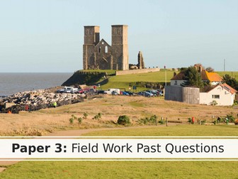 AQA GCSE Geography Past Fieldwork Questions and Unseen Fieldwork Practice