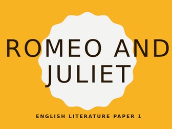 Romeo and Juliet scheme of work- stretch and challenge